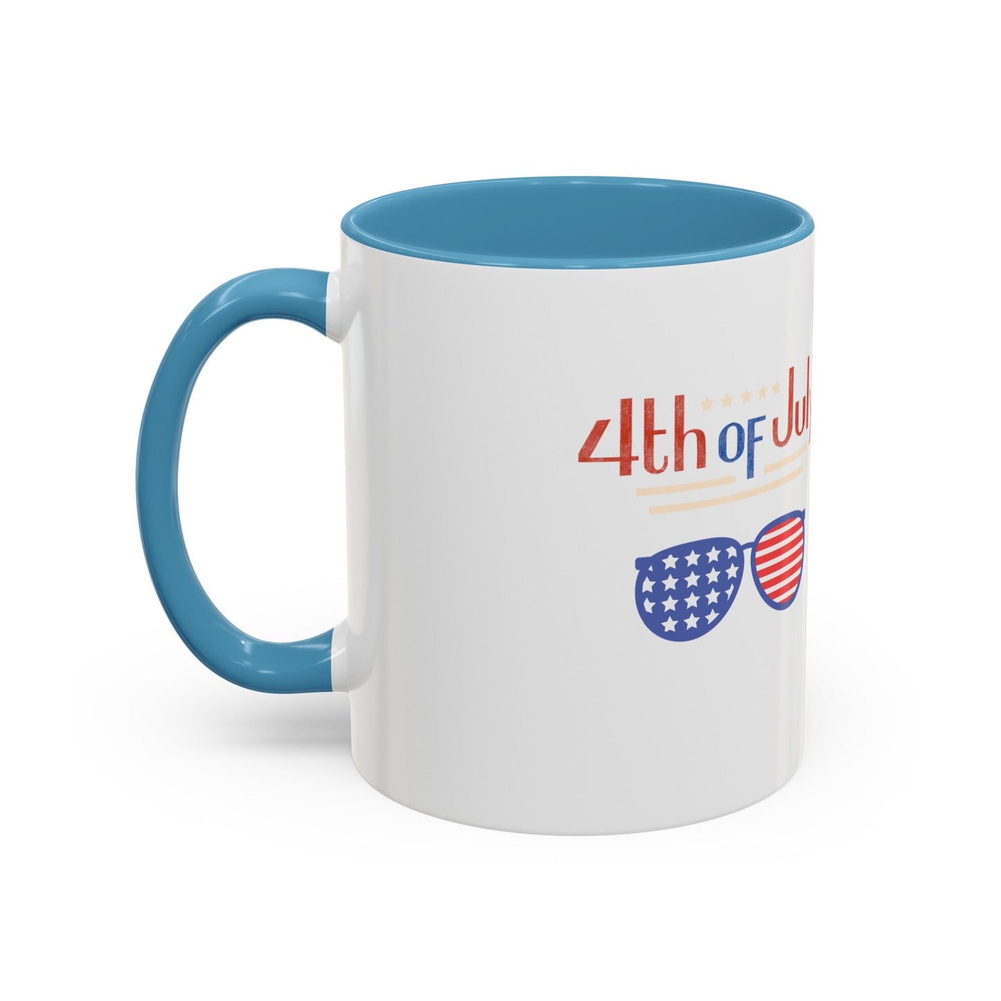 Red, White, And Blue - 4th of July - Sunnies - Coffee Mug (11, 15oz)
