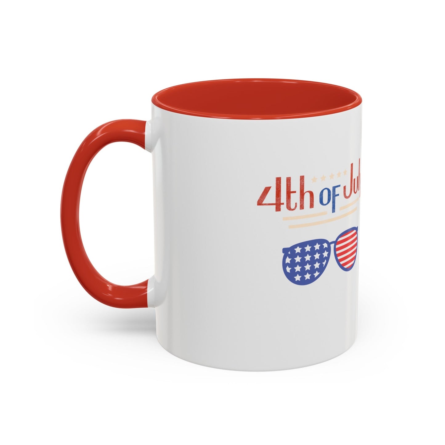 Red, White, And Blue - 4th of July - Sunnies - Coffee Mug (11, 15oz)