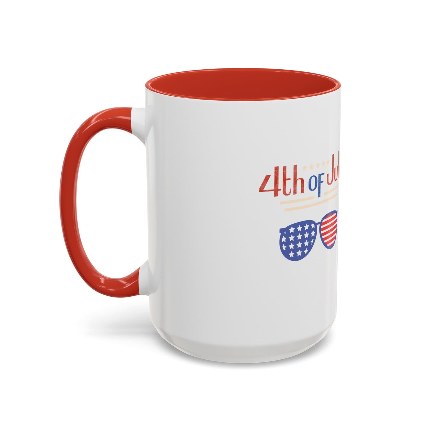 Red, White, And Blue - 4th of July - Sunnies - Coffee Mug (11, 15oz)