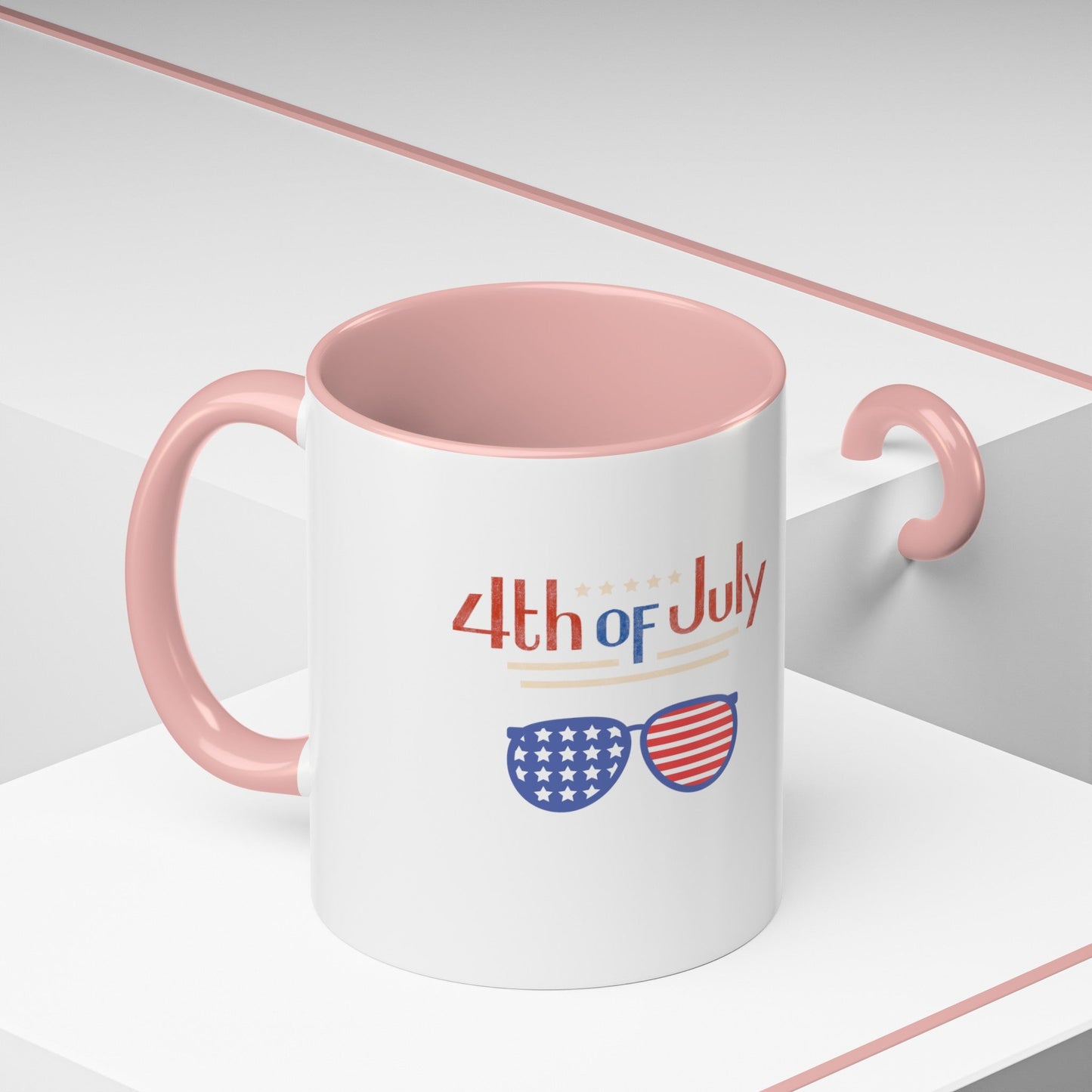 Red, White, And Blue - 4th of July - Sunnies - Coffee Mug (11, 15oz)