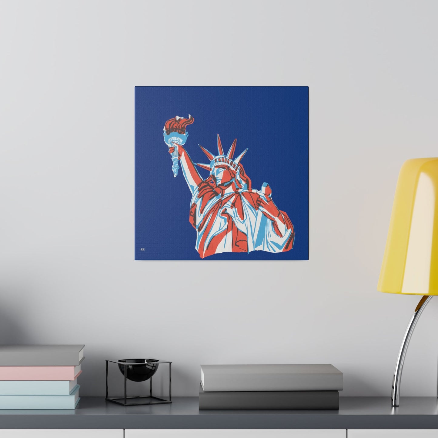 Red, White, And Blue - 4th of July - Lady Liberty - Matte Canvas, Stretched, 0.75"