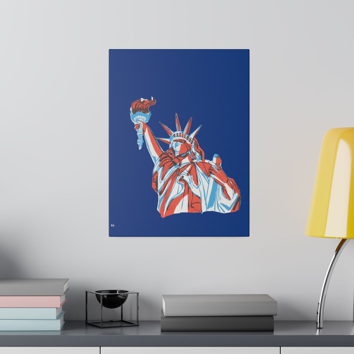 Red, White, And Blue - 4th of July - Lady Liberty - Matte Canvas, Stretched, 0.75"