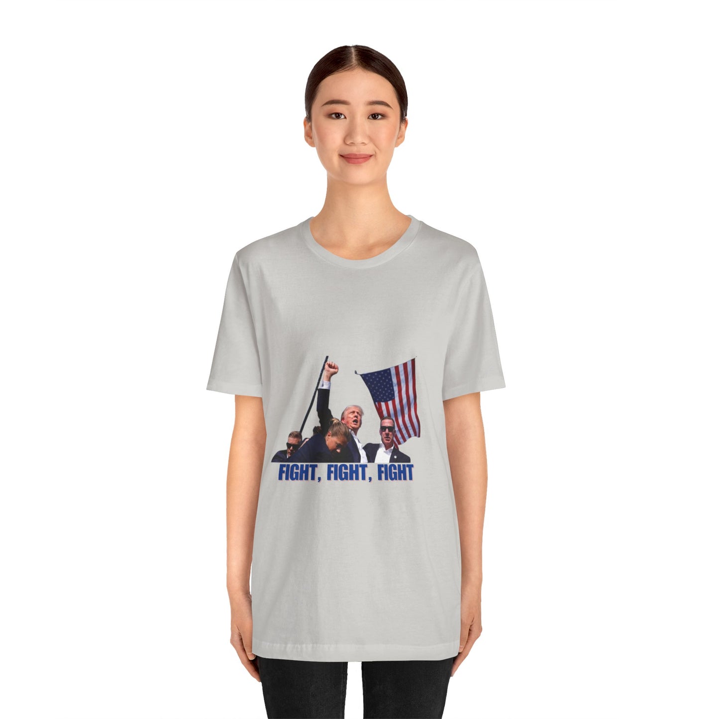 FIGHT FIGHT FIGHT - Trump Unisex Jersey Short Sleeve Tee