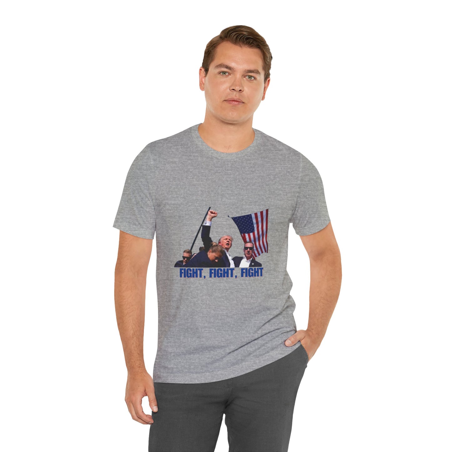 FIGHT FIGHT FIGHT - Trump Unisex Jersey Short Sleeve Tee