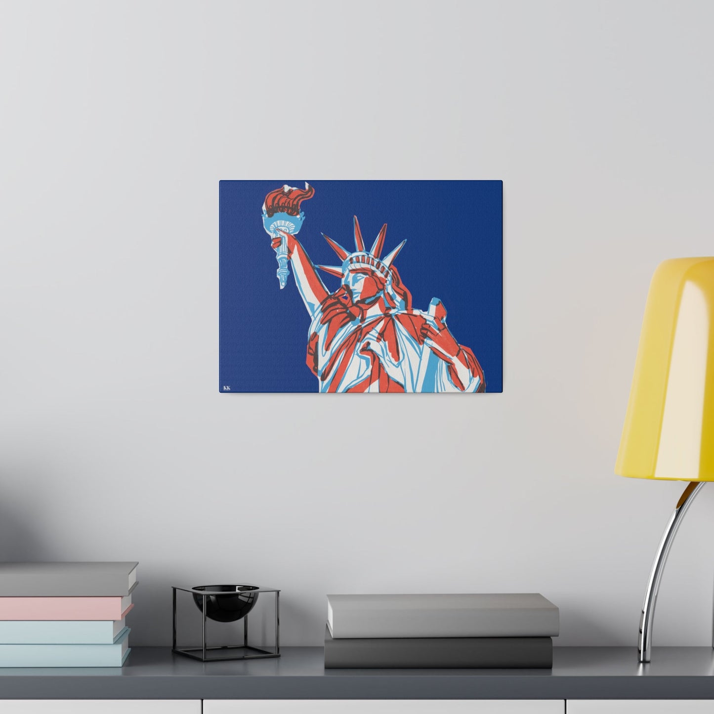 Red, White, And Blue - 4th of July - Lady Liberty - Matte Canvas, Stretched, 0.75"