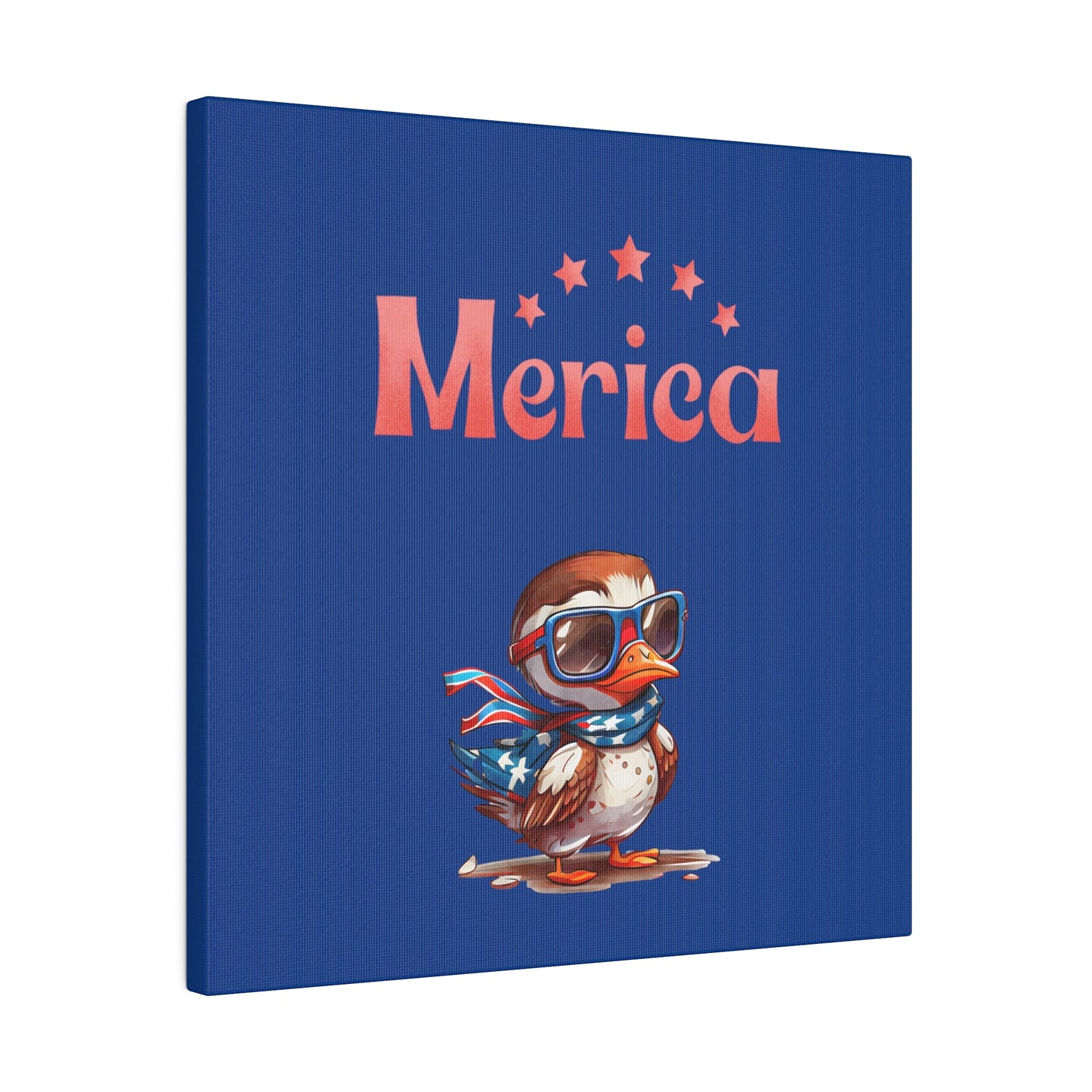 Red, White, And Blue - 4th of July - Merica Flyin Eagle Canvas, Stretched, 0.75"