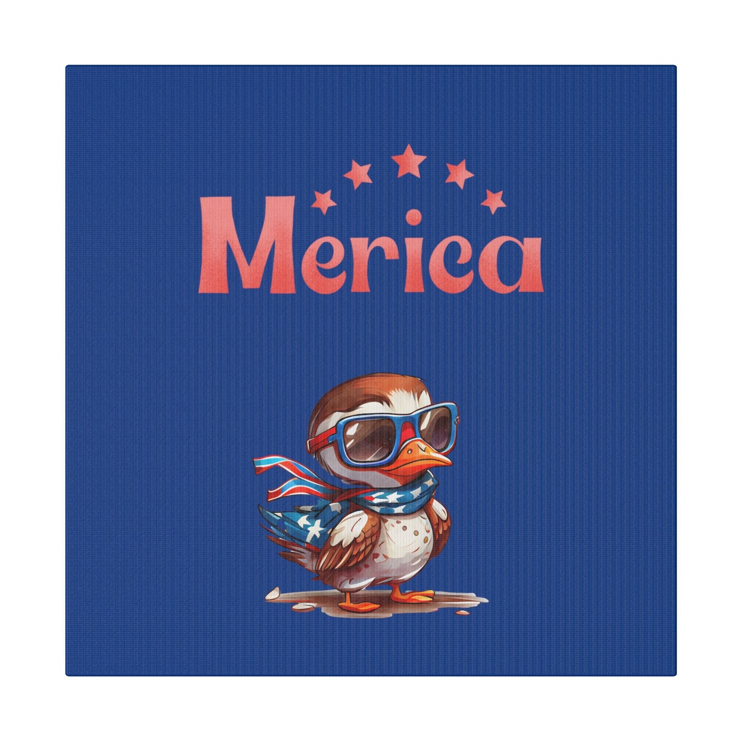 Red, White, And Blue - 4th of July - Merica Flyin Eagle Canvas, Stretched, 0.75"