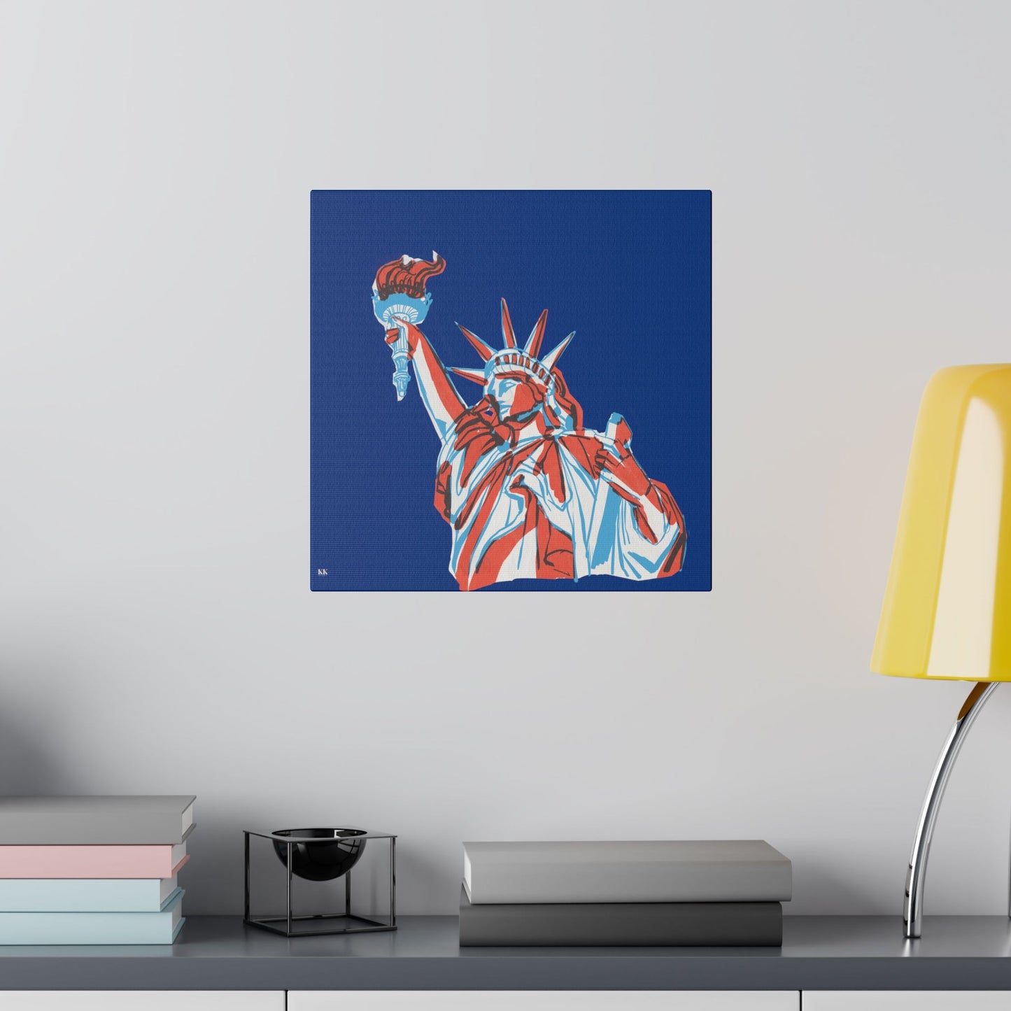 Red, White, And Blue - 4th of July - Lady Liberty - Matte Canvas, Stretched, 0.75"