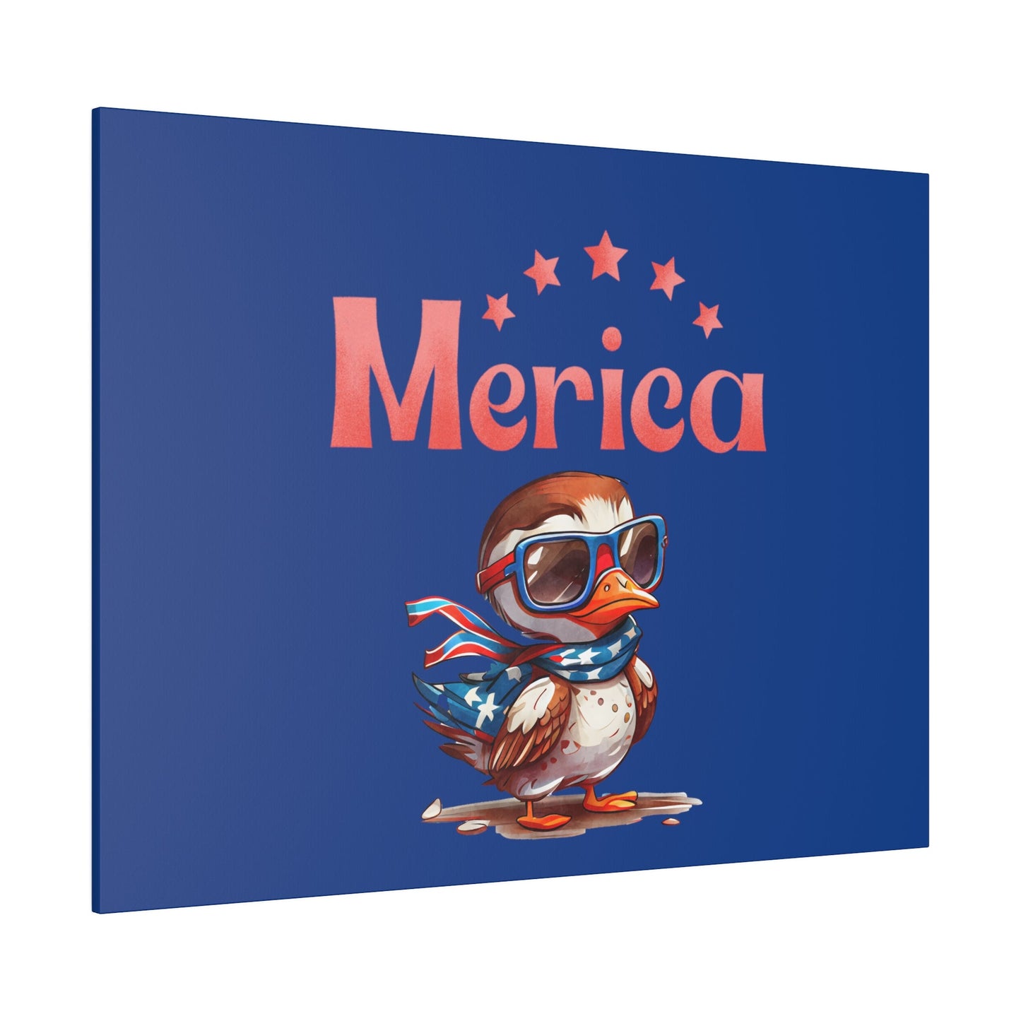 Red, White, And Blue - 4th of July - Merica Flyin Eagle Canvas, Stretched, 0.75"