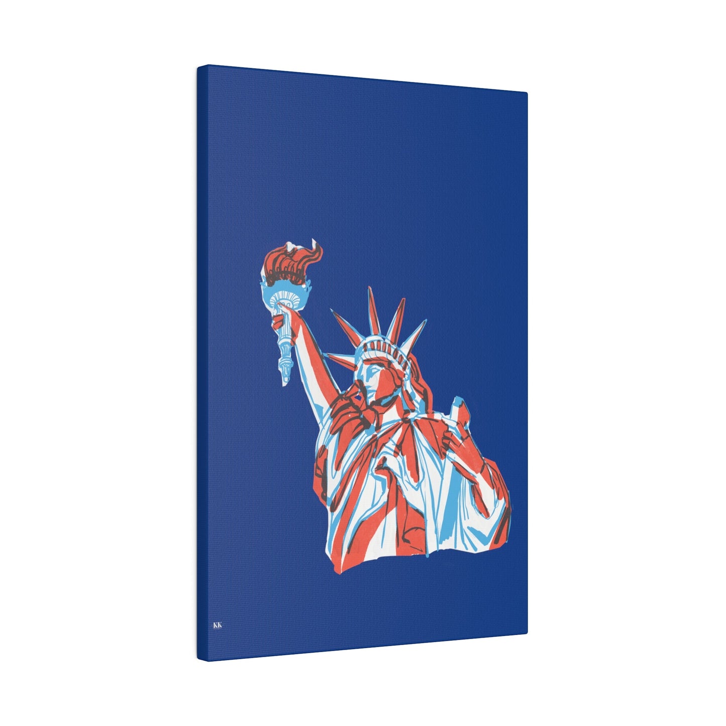 Red, White, And Blue - 4th of July - Lady Liberty - Matte Canvas, Stretched, 0.75"