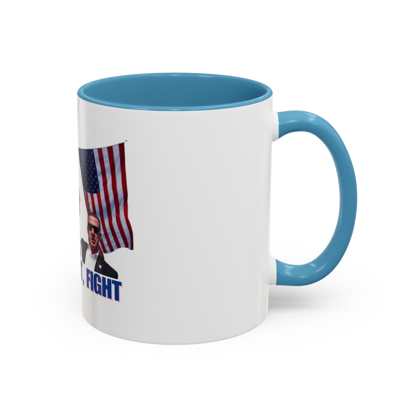 FIGHT FIGHT FIGHT - Trump Accent Coffee Mug (11, 15oz)