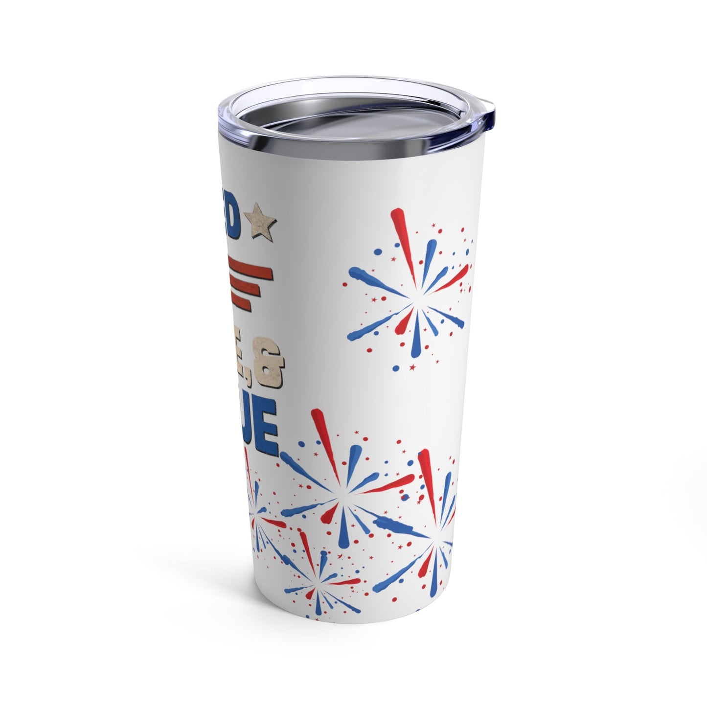 Red, White, And Blue - 4th of July - I Bleed USA - Tumbler 20oz