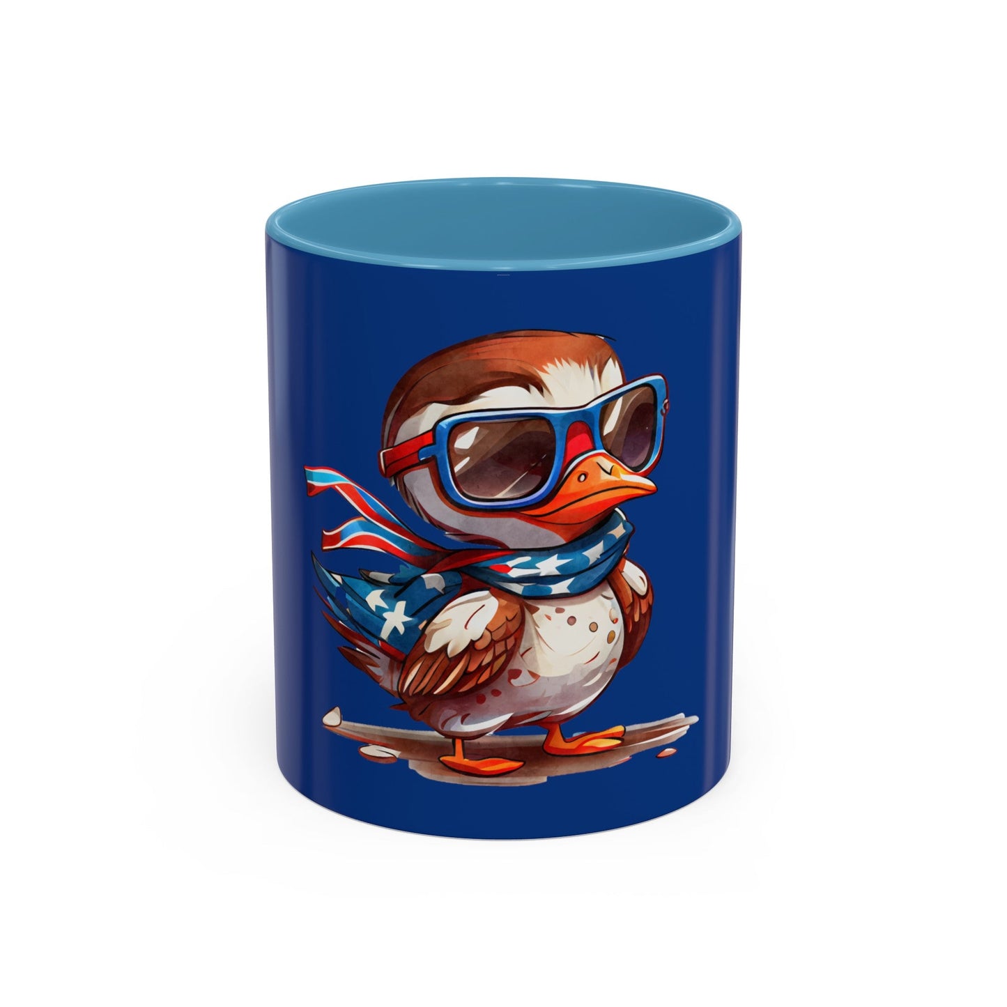 Red, White, And Blue - 4th of July - Flyin Eagle - Coffee Mug (11, 15oz)