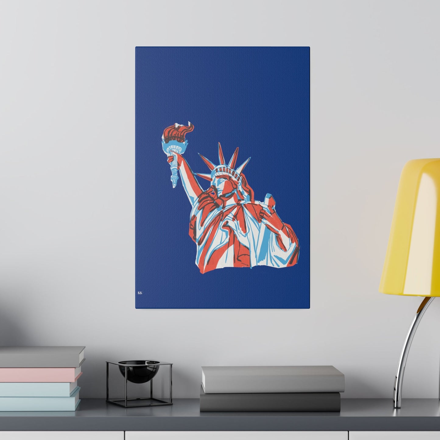 Red, White, And Blue - 4th of July - Lady Liberty - Matte Canvas, Stretched, 0.75"