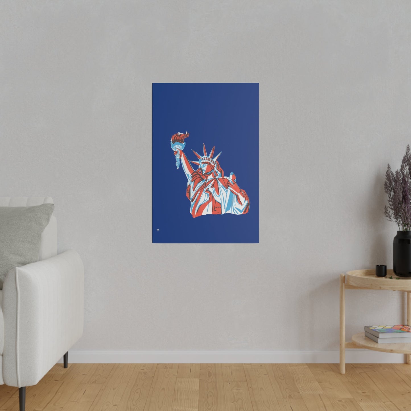 Red, White, And Blue - 4th of July - Lady Liberty - Matte Canvas, Stretched, 0.75"