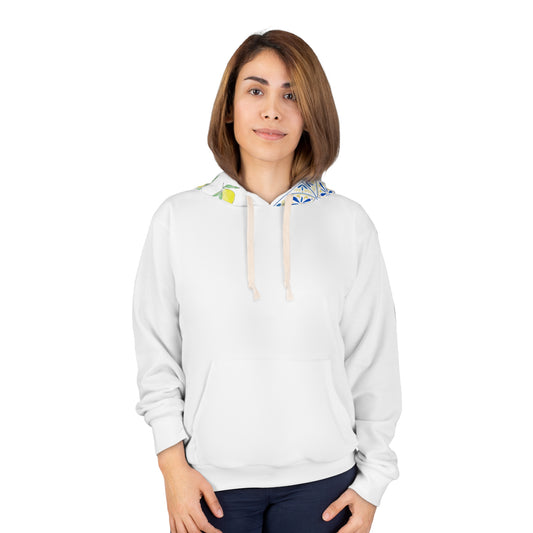 Bella Vita - Lemon and Tile Unisex Pullover Hoodie (AOP)