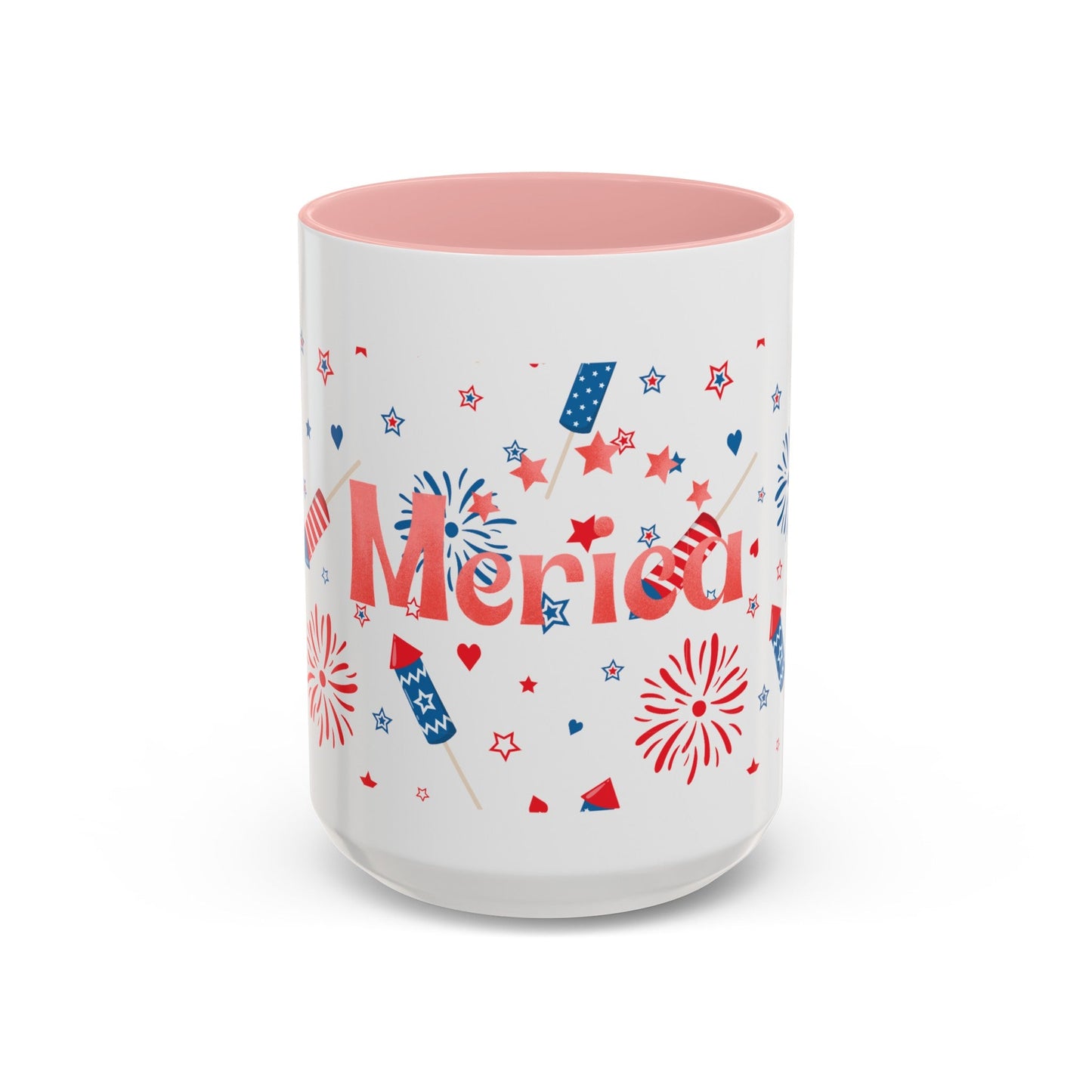 Red, White, And Blue - 4th of July - Merica Coffee Mug (11, 15oz)