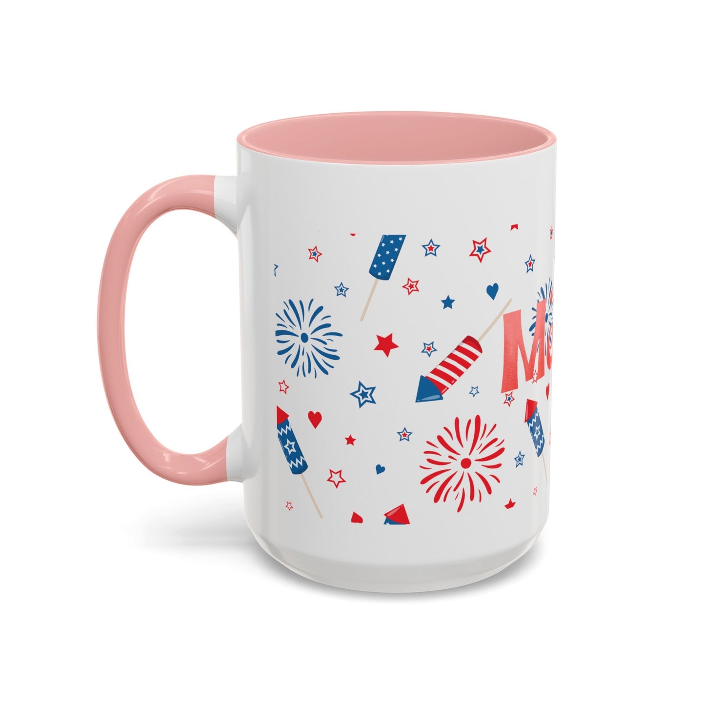 Red, White, And Blue - 4th of July - Merica Coffee Mug (11, 15oz)