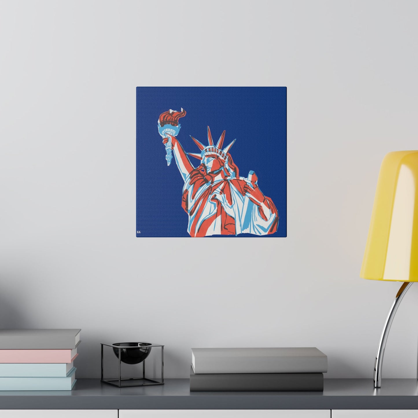 Red, White, And Blue - 4th of July - Lady Liberty - Matte Canvas, Stretched, 0.75"