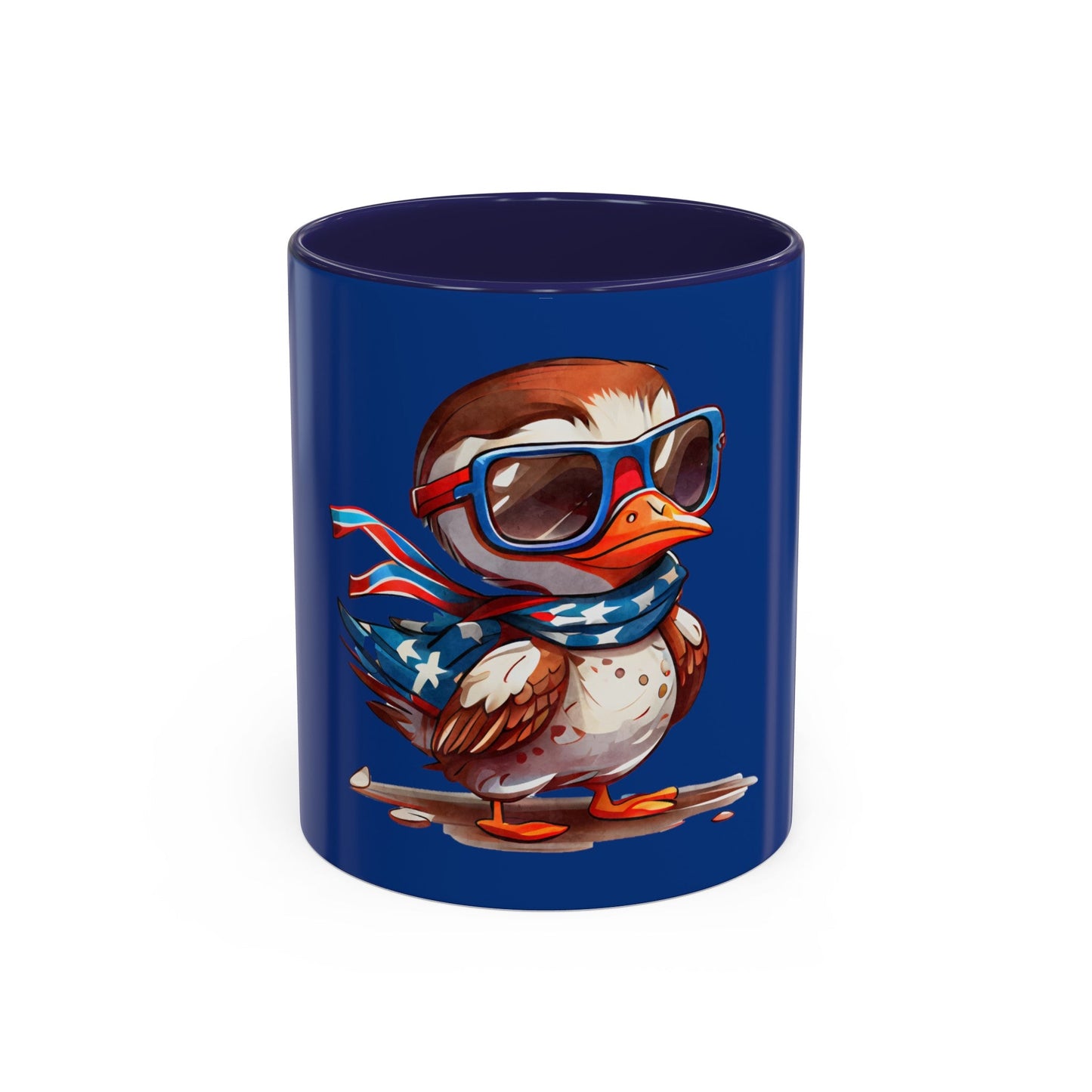 Red, White, And Blue - 4th of July - Flyin Eagle - Coffee Mug (11, 15oz)