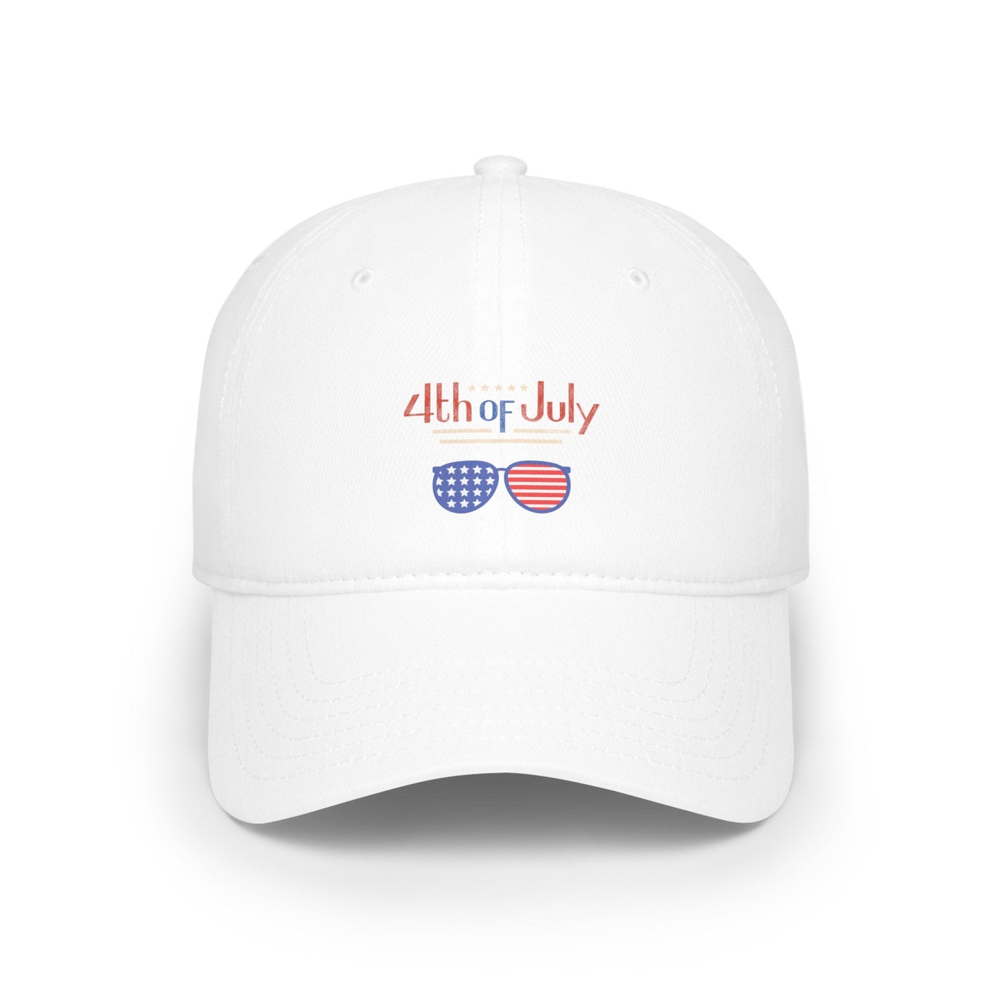 Red, White, And Blue - 4th of July - Sunnies - Low Profile Baseball Cap