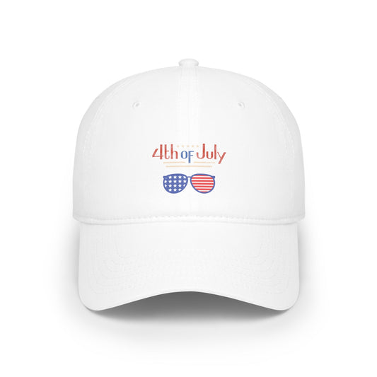 Red, White, And Blue - 4th of July - Sunnies - Low Profile Baseball Cap