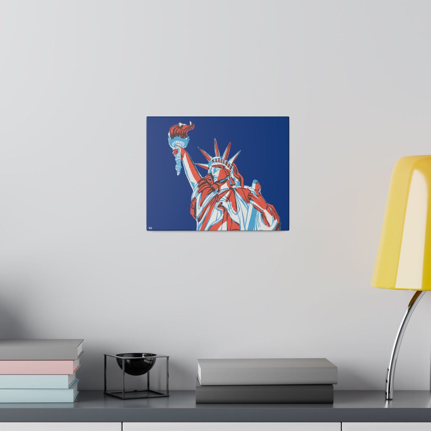 Red, White, And Blue - 4th of July - Lady Liberty - Matte Canvas, Stretched, 0.75"