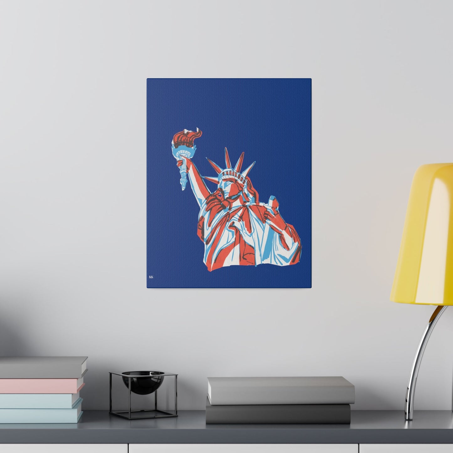 Red, White, And Blue - 4th of July - Lady Liberty - Matte Canvas, Stretched, 0.75"