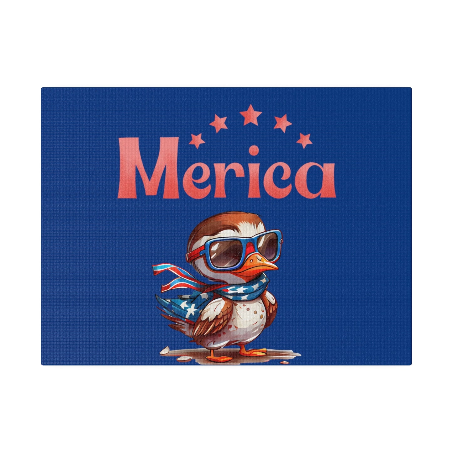 Red, White, And Blue - 4th of July - Merica Flyin Eagle Canvas, Stretched, 0.75"