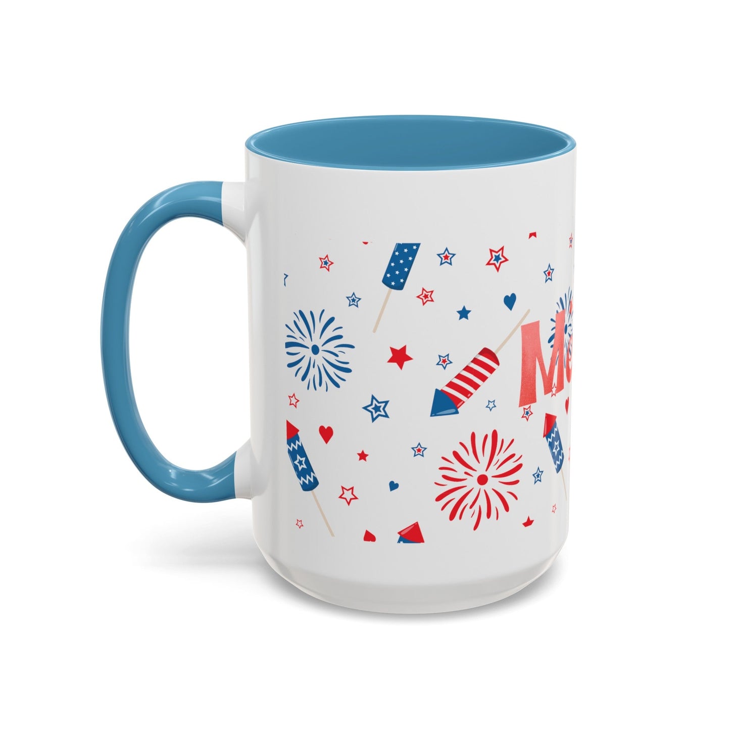 Red, White, And Blue - 4th of July - Merica Coffee Mug (11, 15oz)