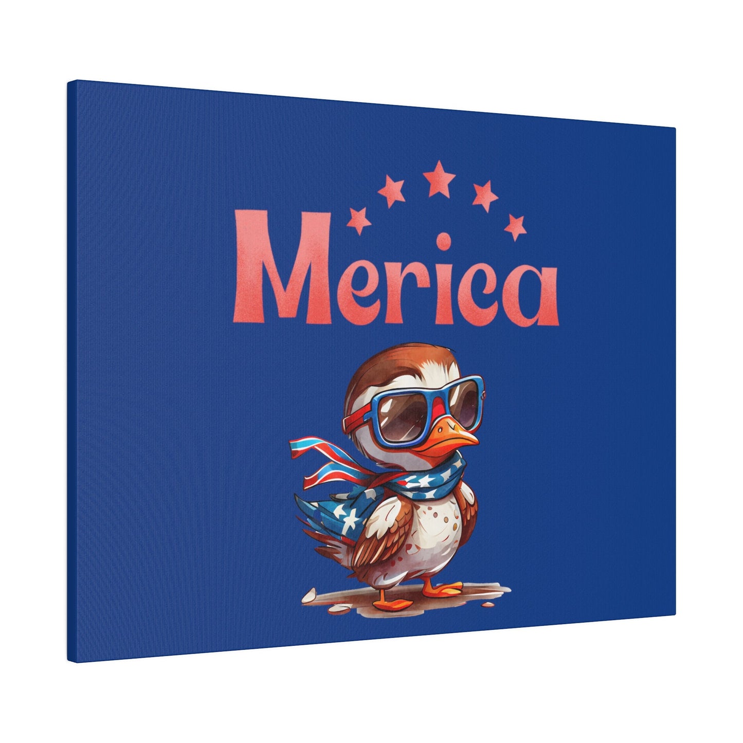 Red, White, And Blue - 4th of July - Merica Flyin Eagle Canvas, Stretched, 0.75"