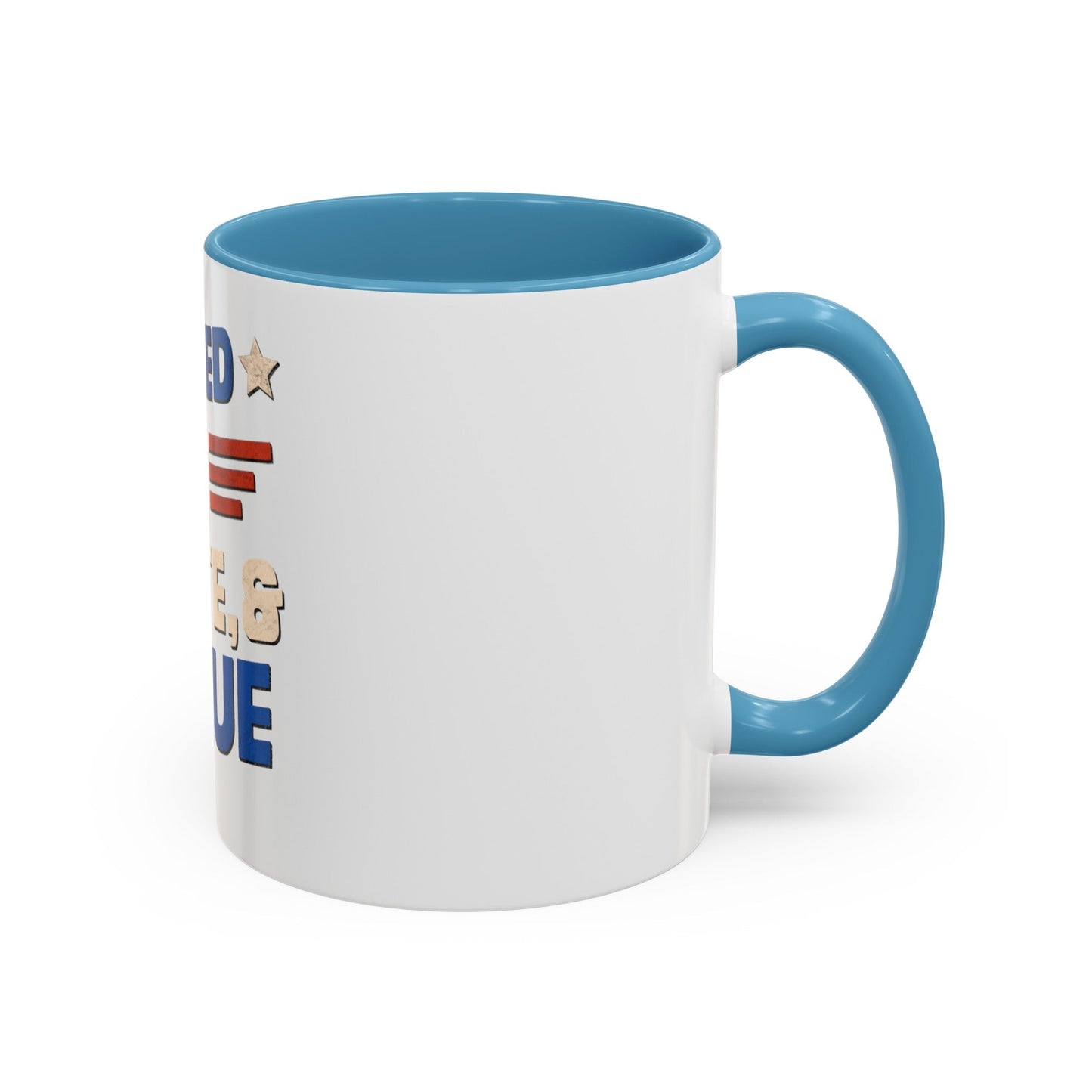 Red, White, And Blue - 4th of July - I Bleed USA -  Coffee Mug (11, 15oz)