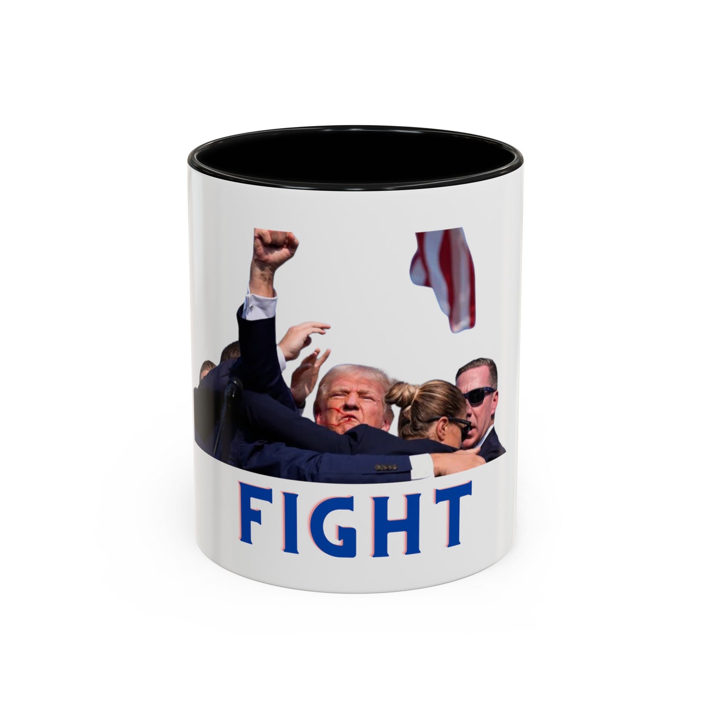 FIGHT - Trump Accent Coffee Mug (11, 15oz)