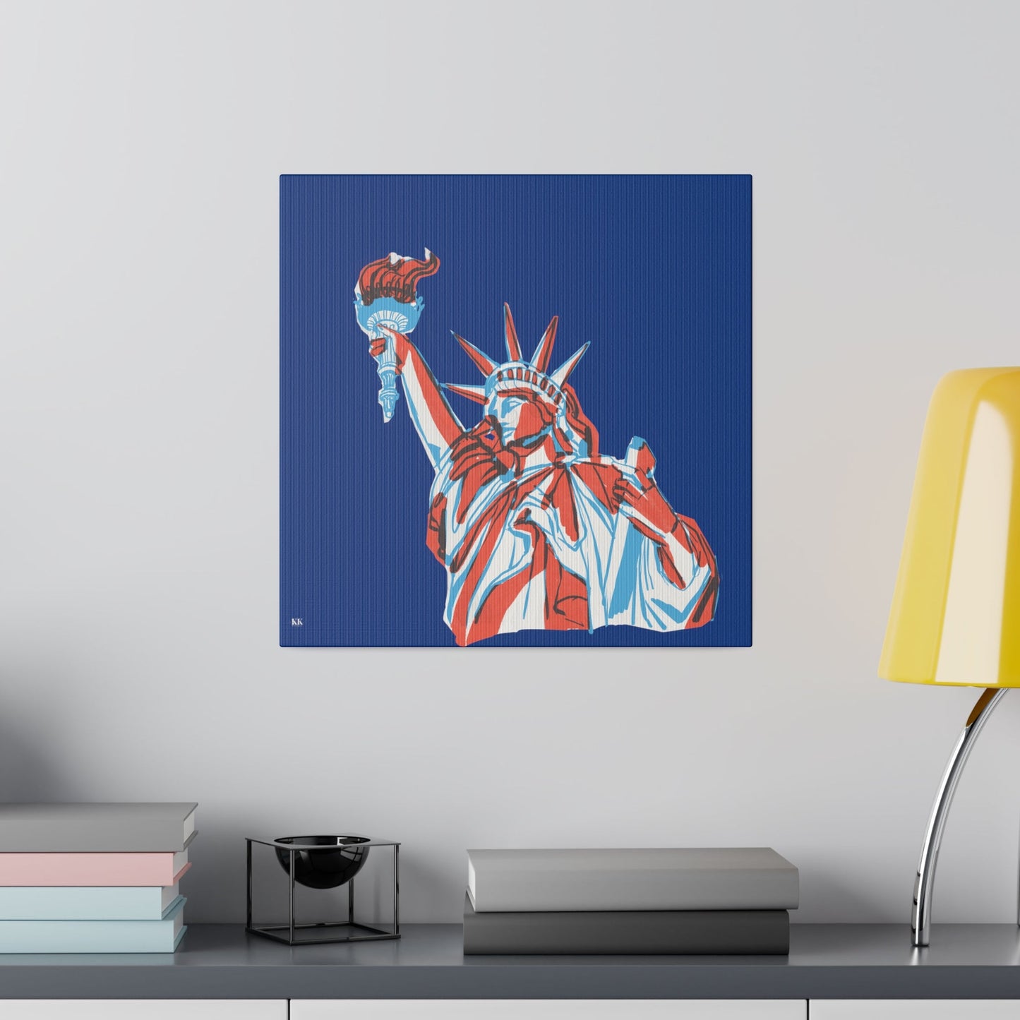 Red, White, And Blue - 4th of July - Lady Liberty - Matte Canvas, Stretched, 0.75"