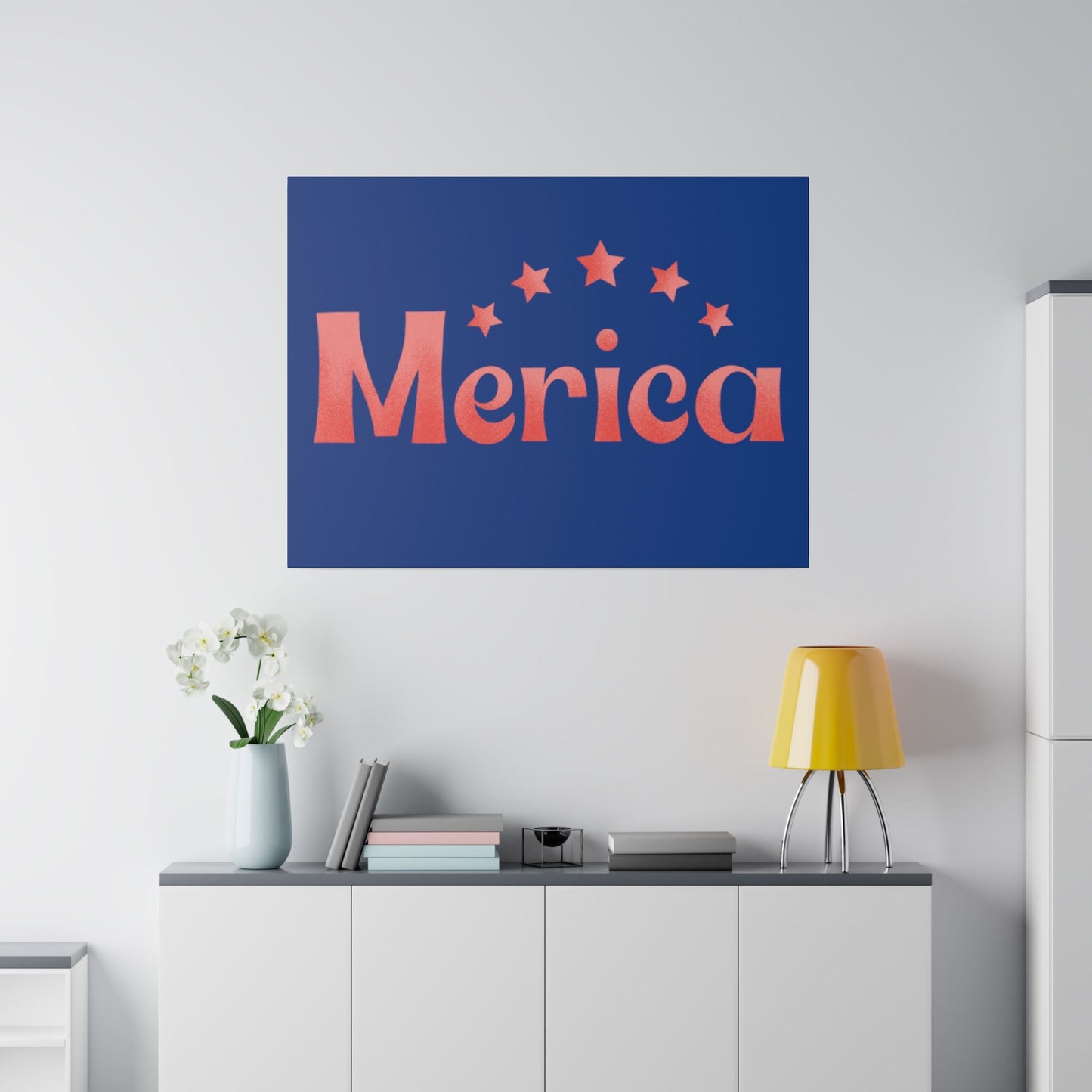 Red, White, And Blue - 4th of July - Merica - Matte Canvas, Stretched, 0.75"