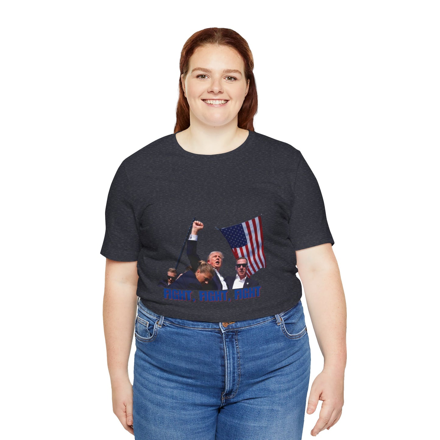 FIGHT FIGHT FIGHT - Trump Unisex Jersey Short Sleeve Tee