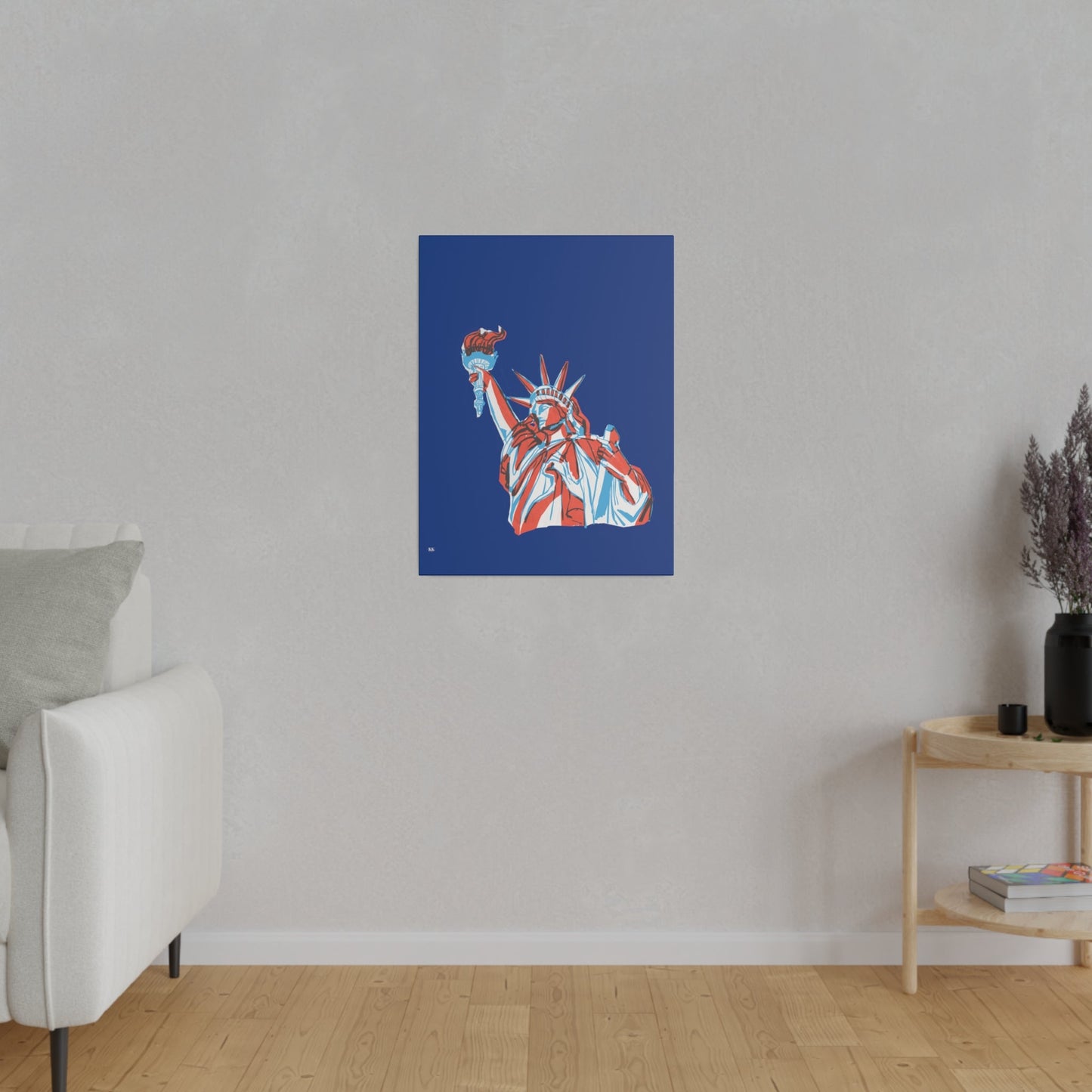 Red, White, And Blue - 4th of July - Lady Liberty - Matte Canvas, Stretched, 0.75"