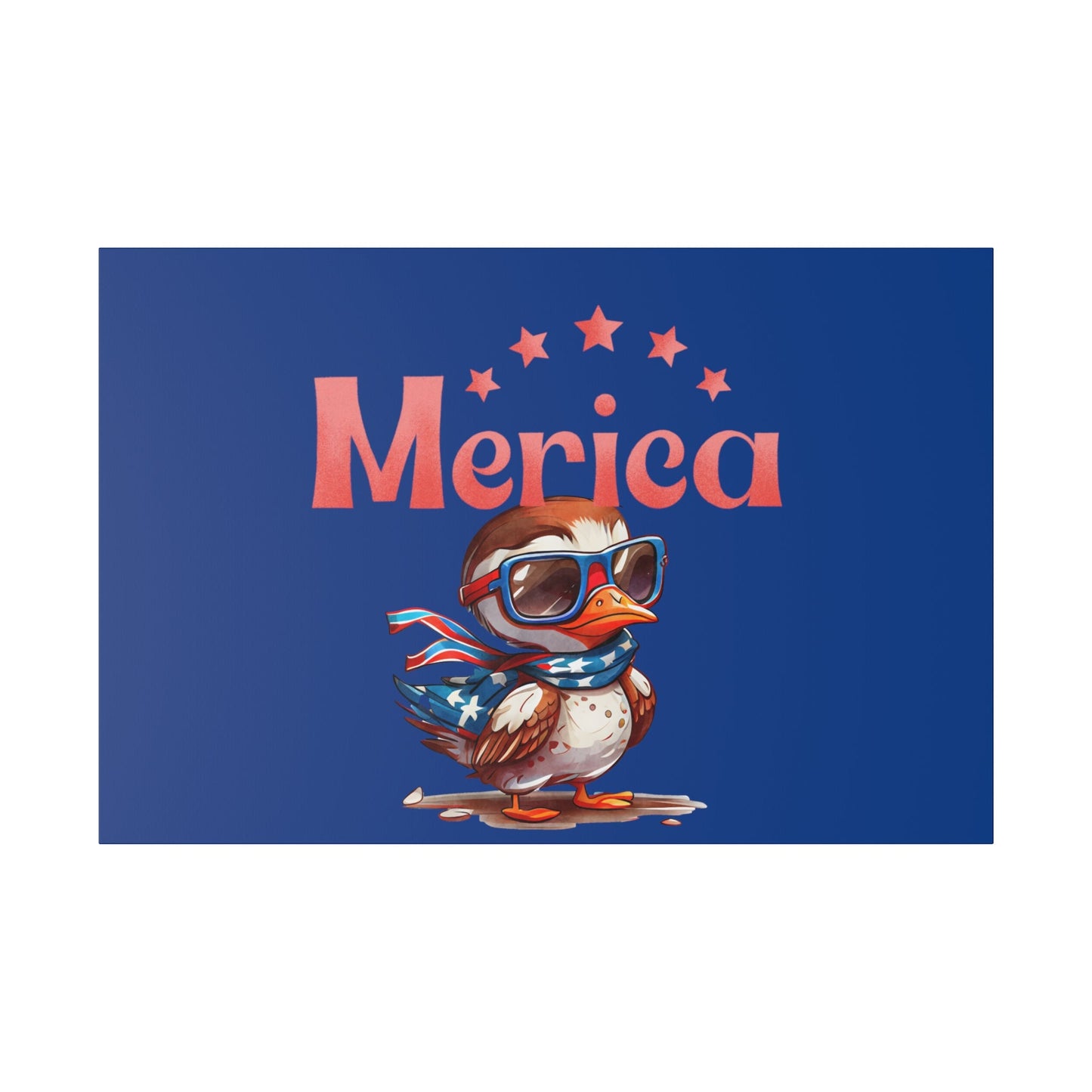 Red, White, And Blue - 4th of July - Merica Flyin Eagle Canvas, Stretched, 0.75"