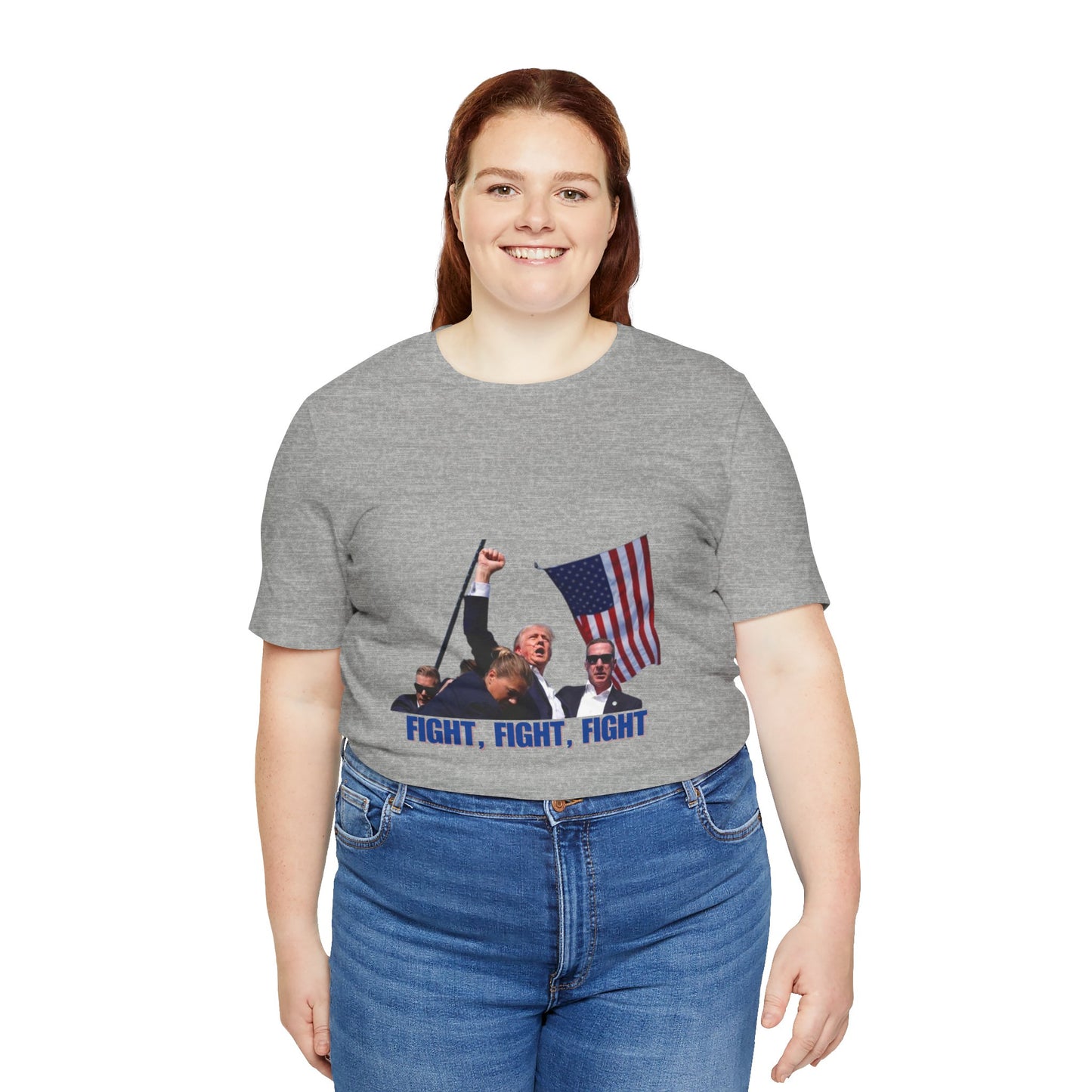 FIGHT FIGHT FIGHT - Trump Unisex Jersey Short Sleeve Tee