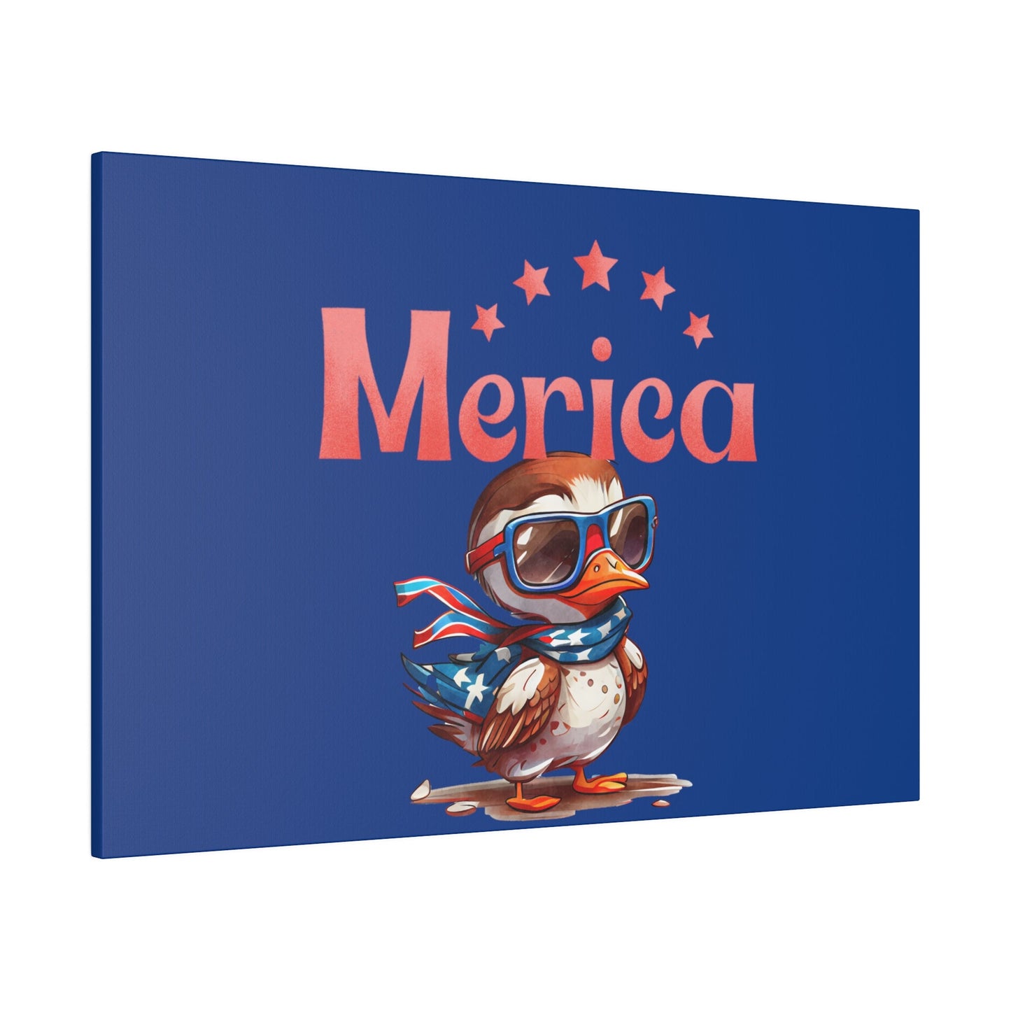 Red, White, And Blue - 4th of July - Merica Flyin Eagle Canvas, Stretched, 0.75"