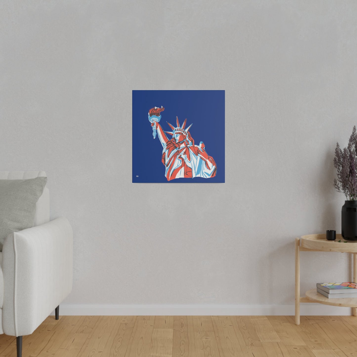 Red, White, And Blue - 4th of July - Lady Liberty - Matte Canvas, Stretched, 0.75"