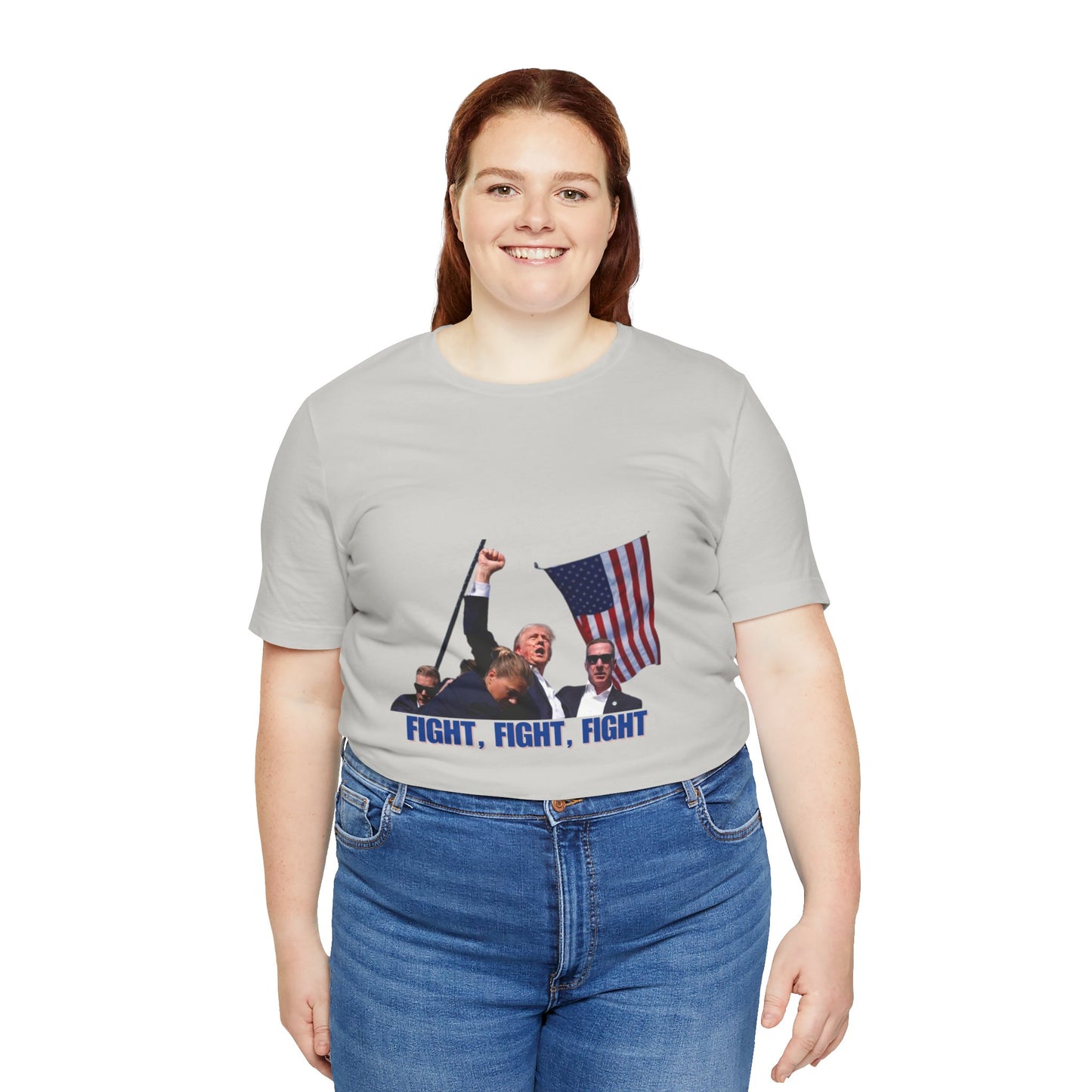 FIGHT FIGHT FIGHT - Trump Unisex Jersey Short Sleeve Tee