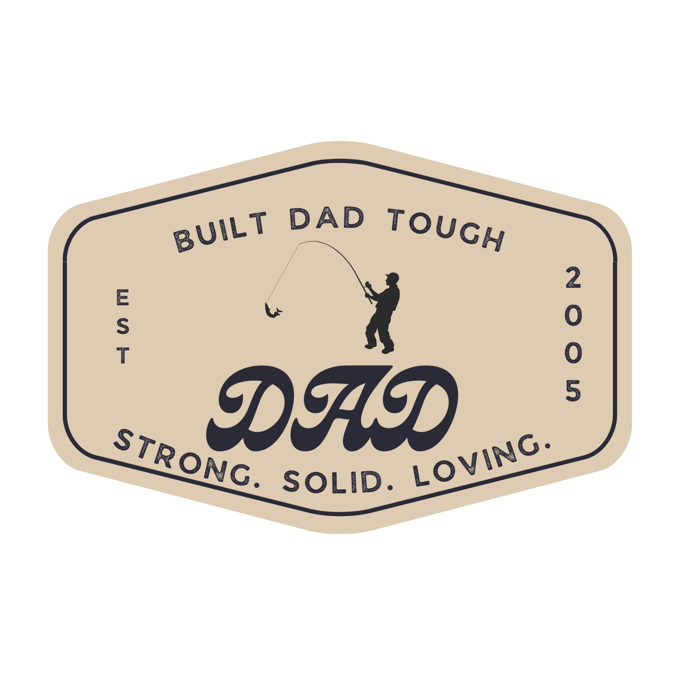 Built Dad Tough - Holding Babies - Black-Mesh-Five