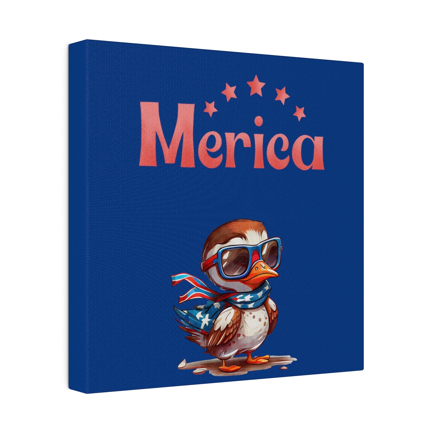 Red, White, And Blue - 4th of July - Merica Flyin Eagle Canvas, Stretched, 0.75"