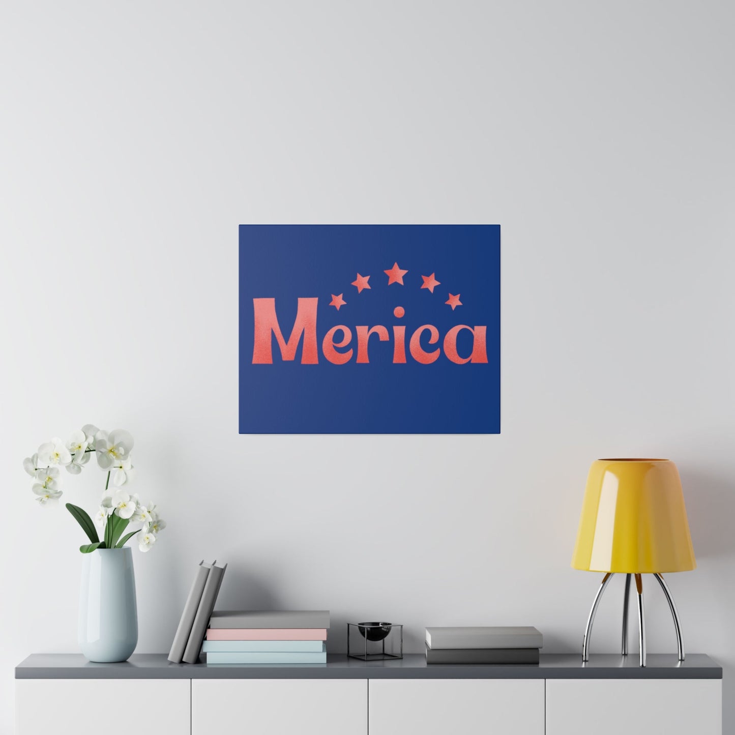 Red, White, And Blue - 4th of July - Merica - Matte Canvas, Stretched, 0.75"