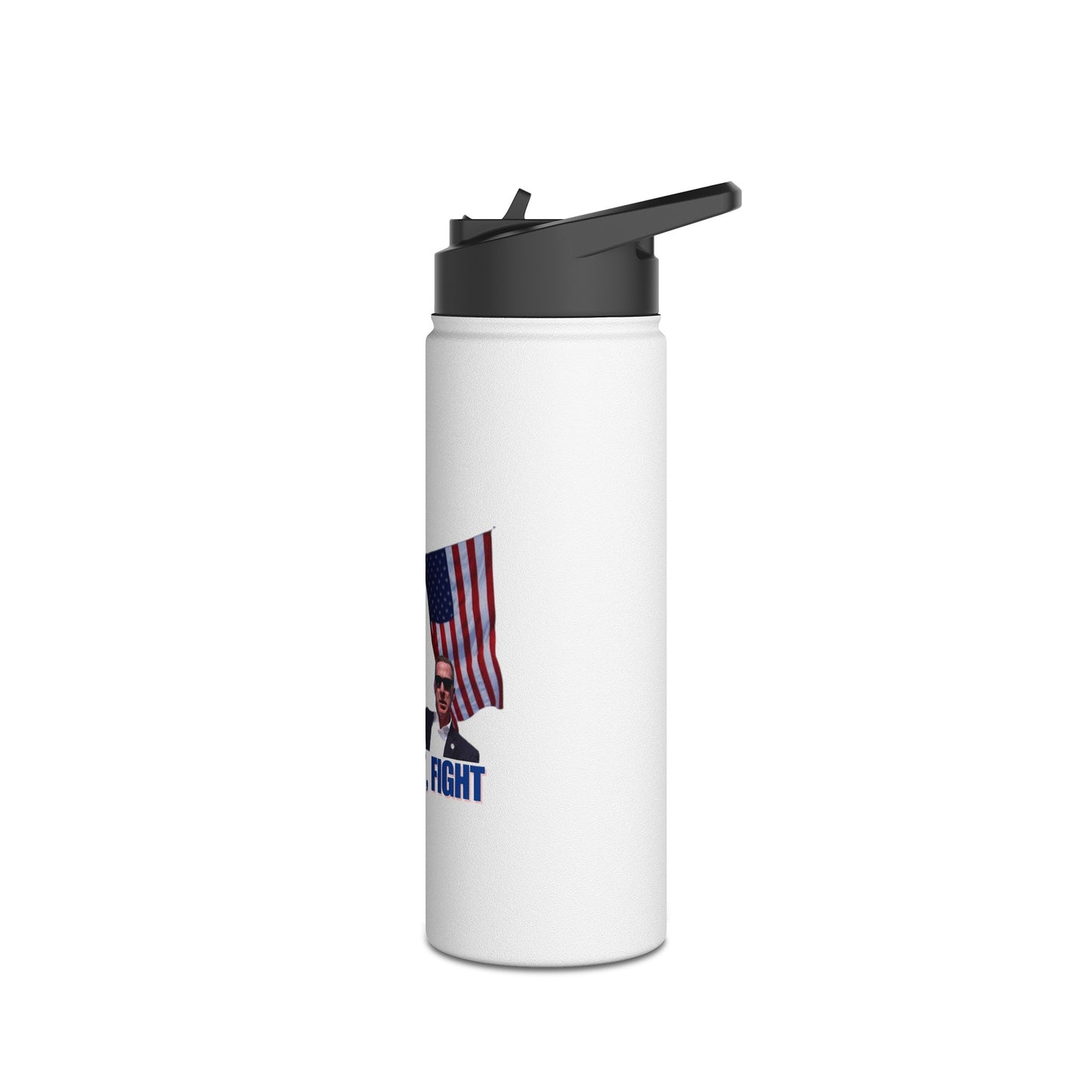 FIGHT FIGHT FIGHT - Trump Stainless Steel Water Bottle, Standard Lid