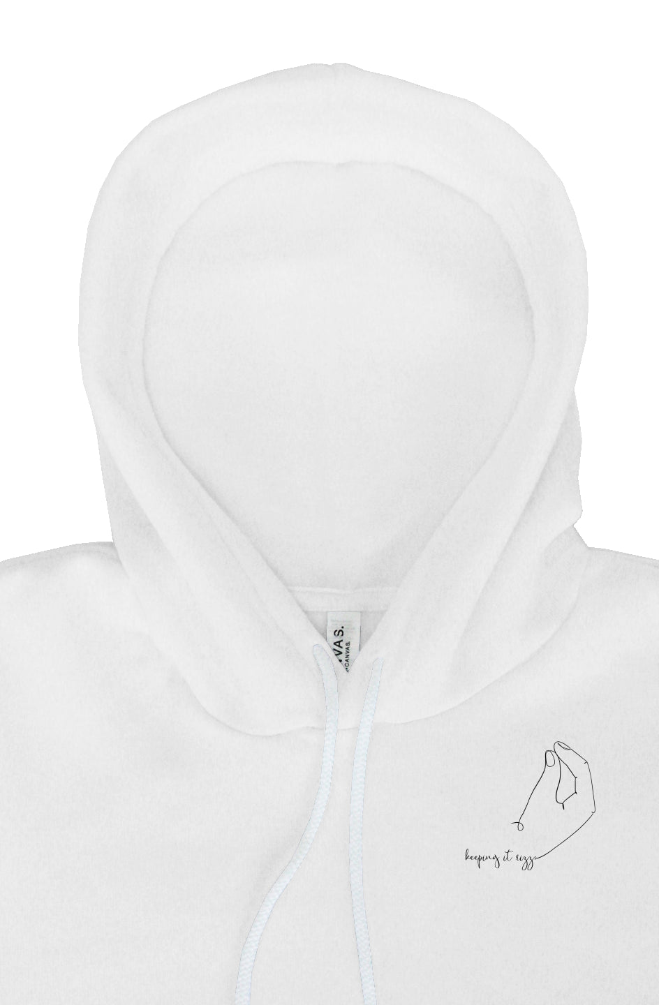 Embroidered Keping It Rizz Italain Hand Hoodie bella canvas pullover hoody