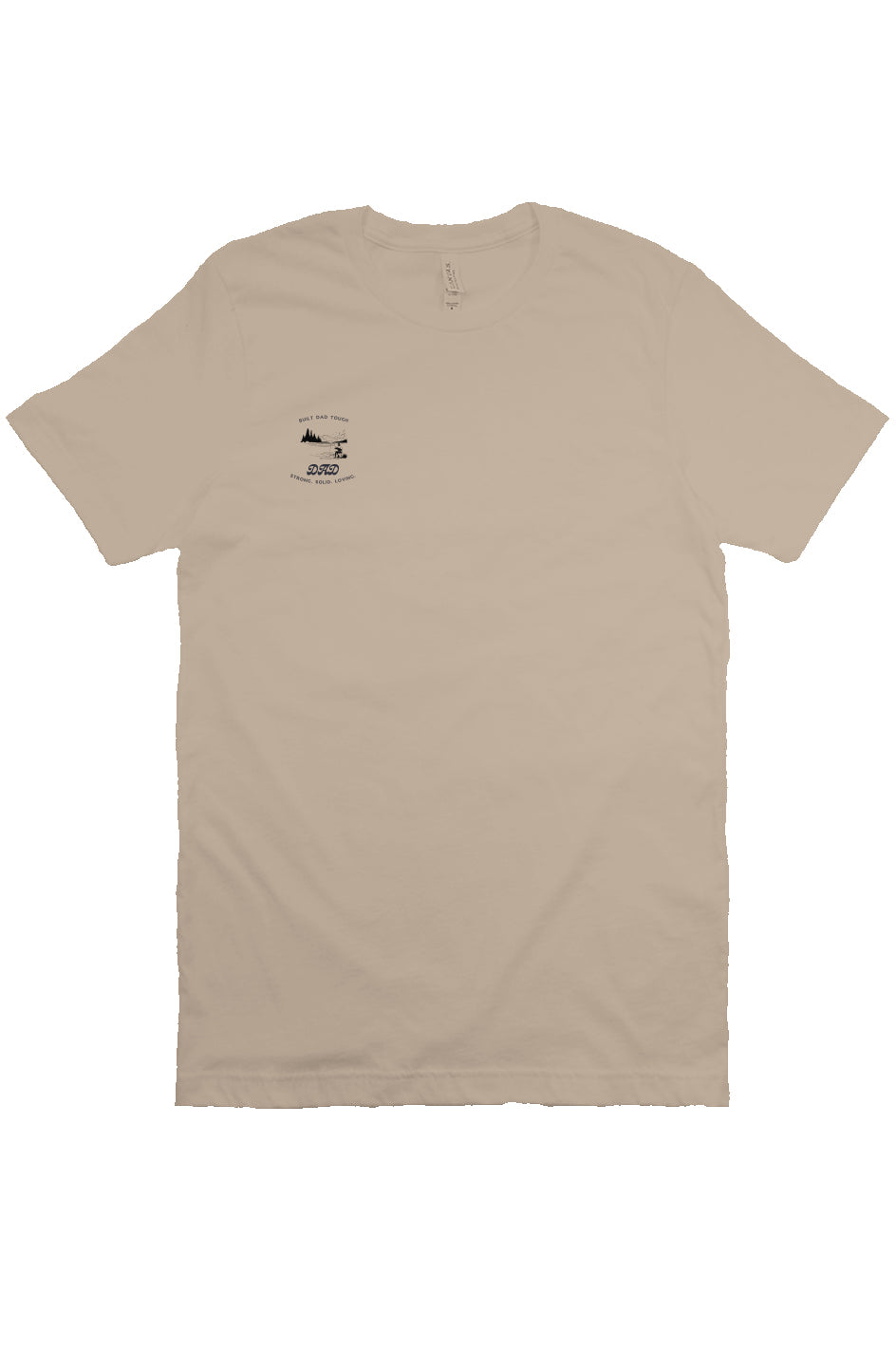 Built Dad Tough - Gone Fishin’ - tan - bella Canvas T Shirt