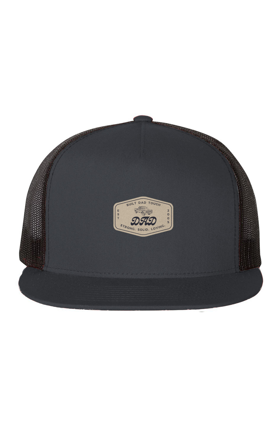 Built Dad Tough - Truckin’ Along -Mesh-Five-Panel-Trucker-Cap