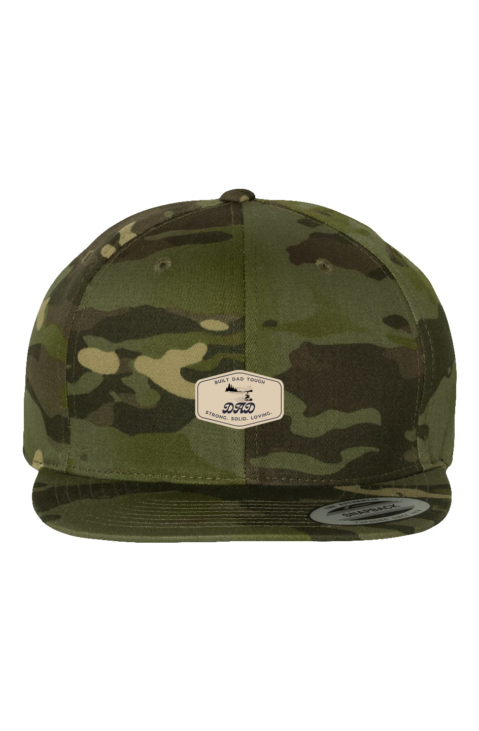 Built Dad Tough - Gone Fishin’ - Camo  Tropic Premium Snapback